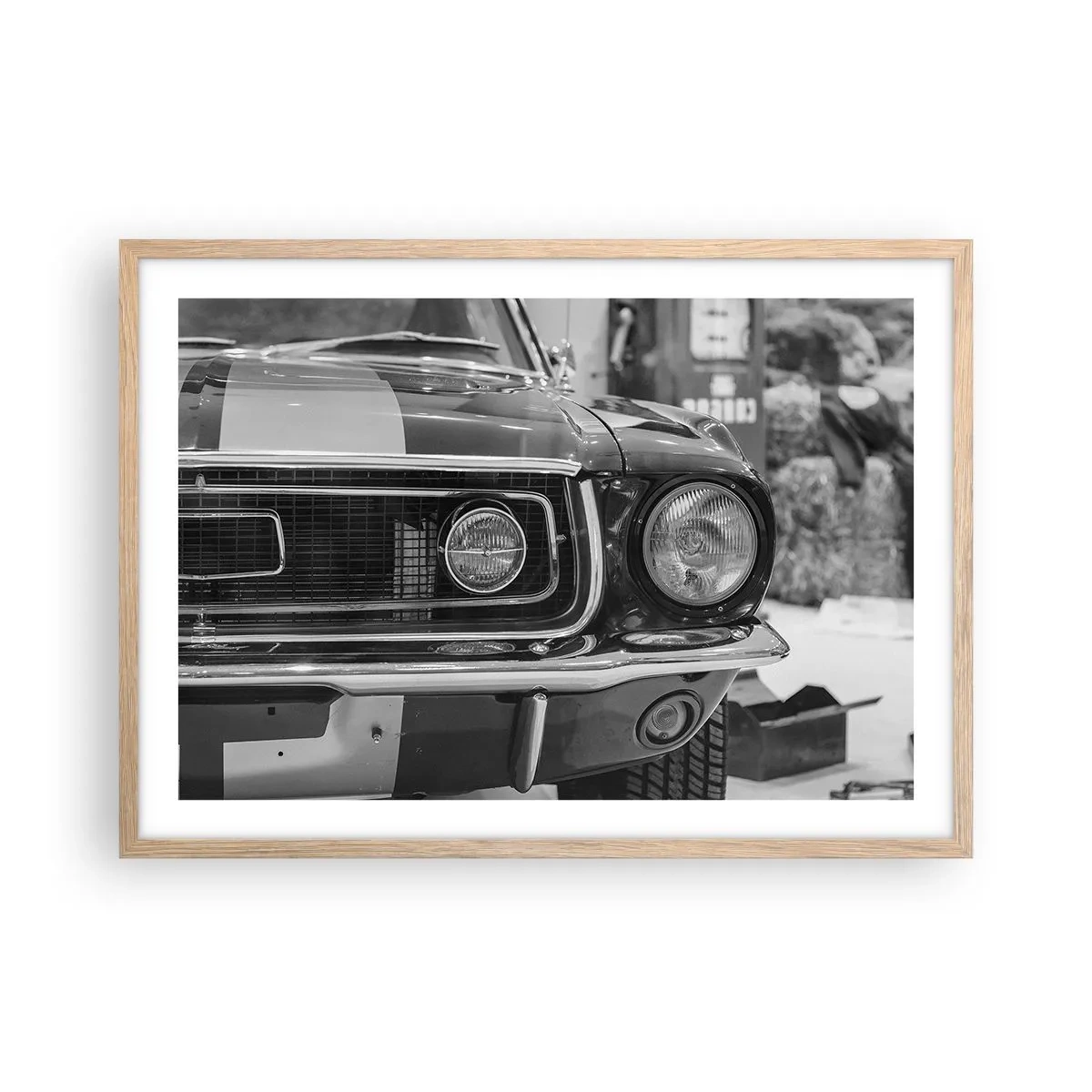 Poster in cornice rovere chiaro - A rotta di collo - 70x50 cm