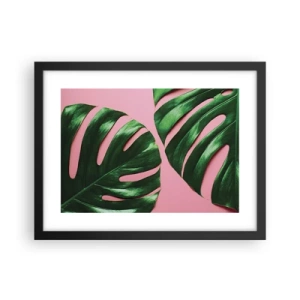 Poster in cornice nera - Appuntamento in verde - 40x30 cm