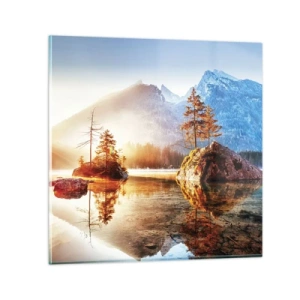 Quadro su vetro - La natura in una nuova luce - 30x30 cm