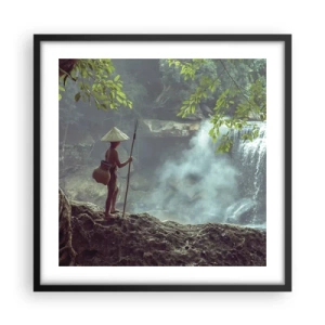 Poster in cornice nera - In armonia con la natura - 50x50 cm