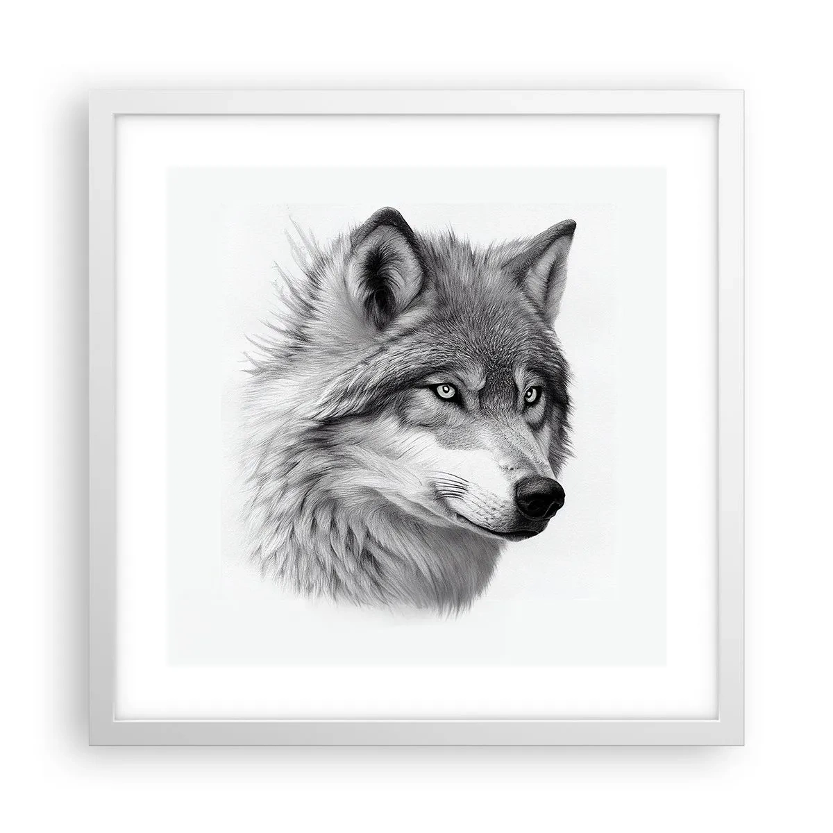 Poster in cornice bianca - Alfa, senza dubbio - 40x40 cm