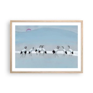 Poster in cornice rovere chiaro - Dopo un giorno rovente - 70x50 cm