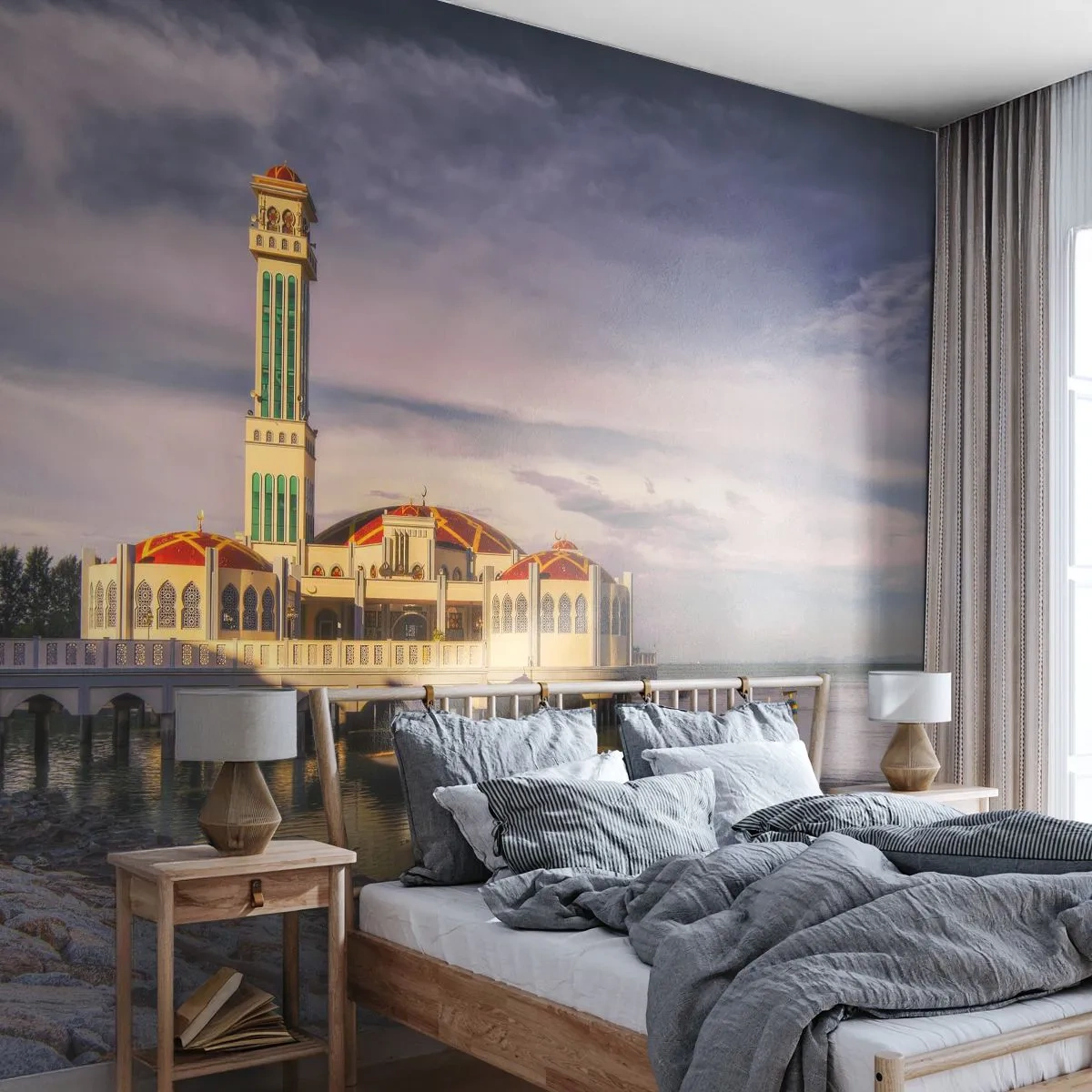 Fotomurali Premium Sand - Il tempio della natura - Architettura, Malaysia, Paesaggio - 150x105 cm