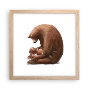 Poster in cornice rovere chiaro - Sogni d'oro, bambini - 30x30 cm