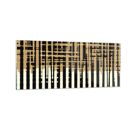 Quadro su vetro - Astrazione architettonica - 100x40 cm