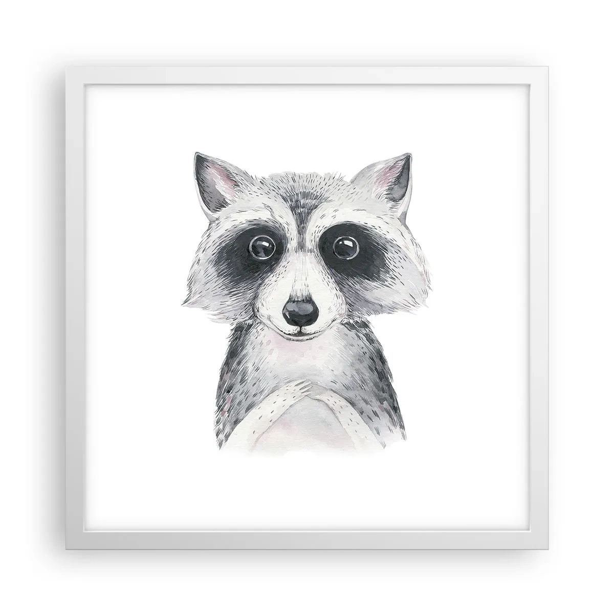 Poster in cornice bianca - Un attimo di commozione - 40x40 cm