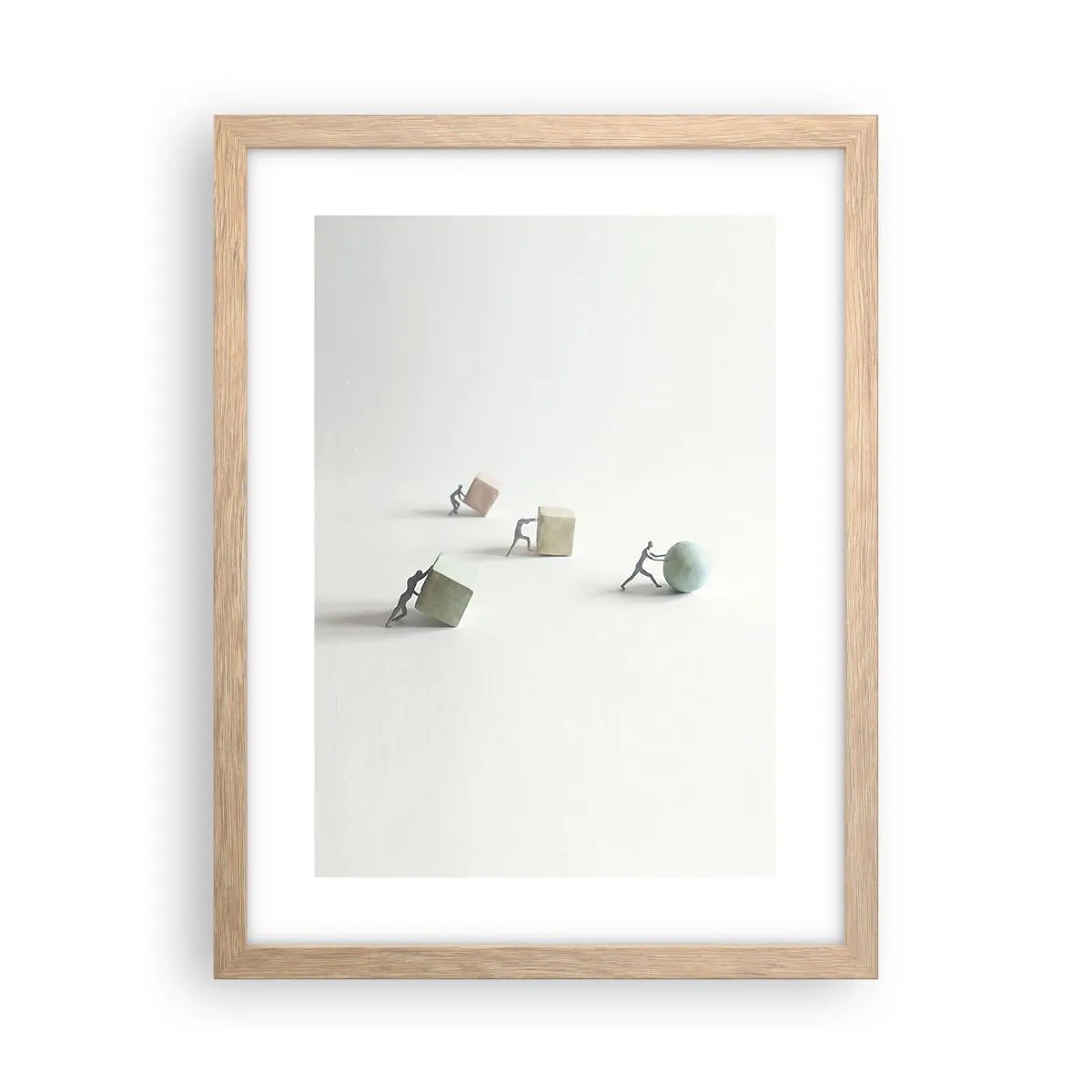 Poster in cornice rovere chiaro - È la vita - 30x40 cm