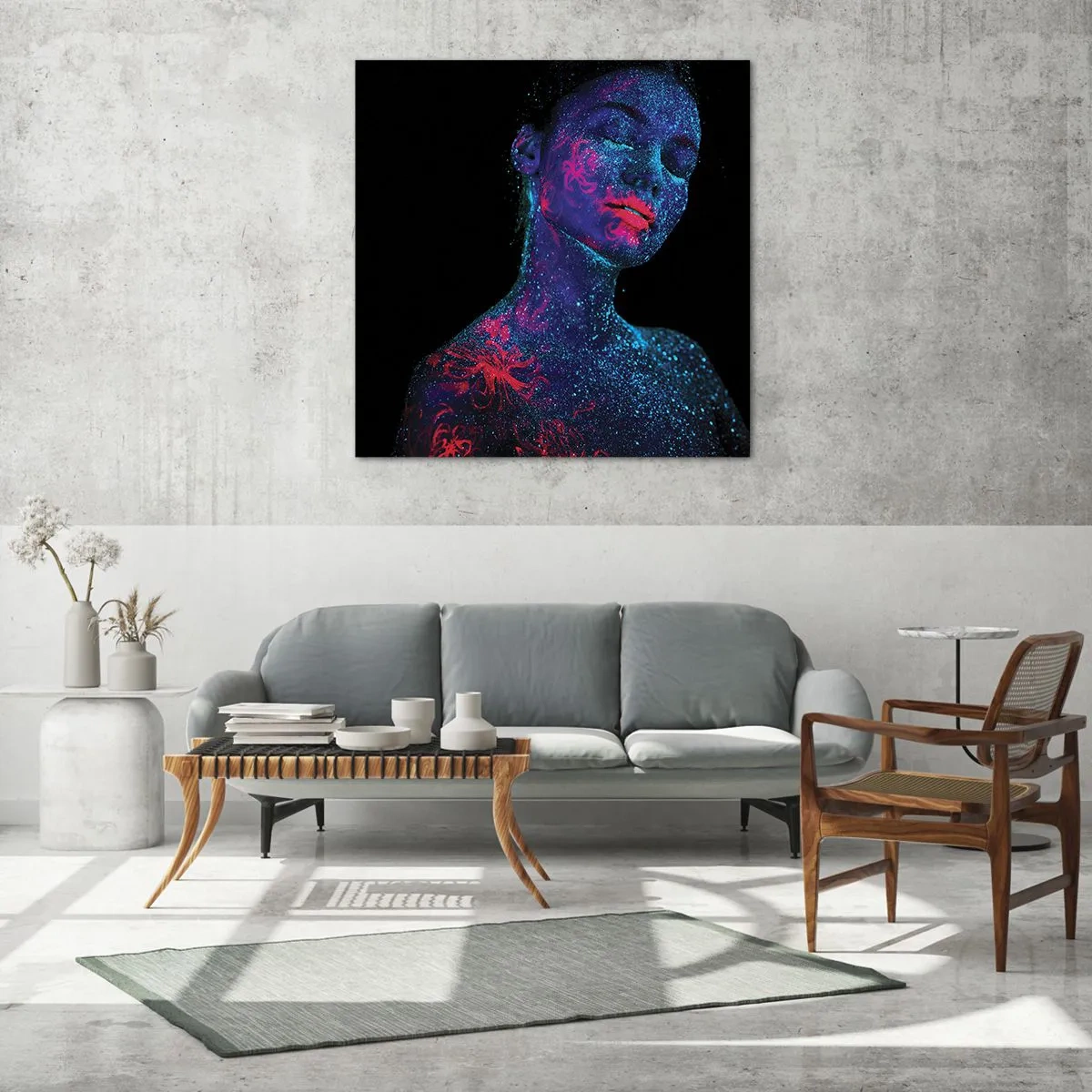 Quadro su vetro - Nella polvere di stelle - 40x40 cm