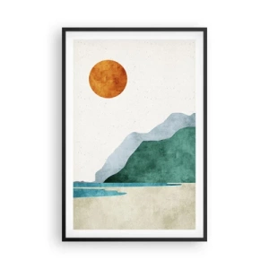 Poster in cornice nera - Paesaggio come si deve - 61x91 cm