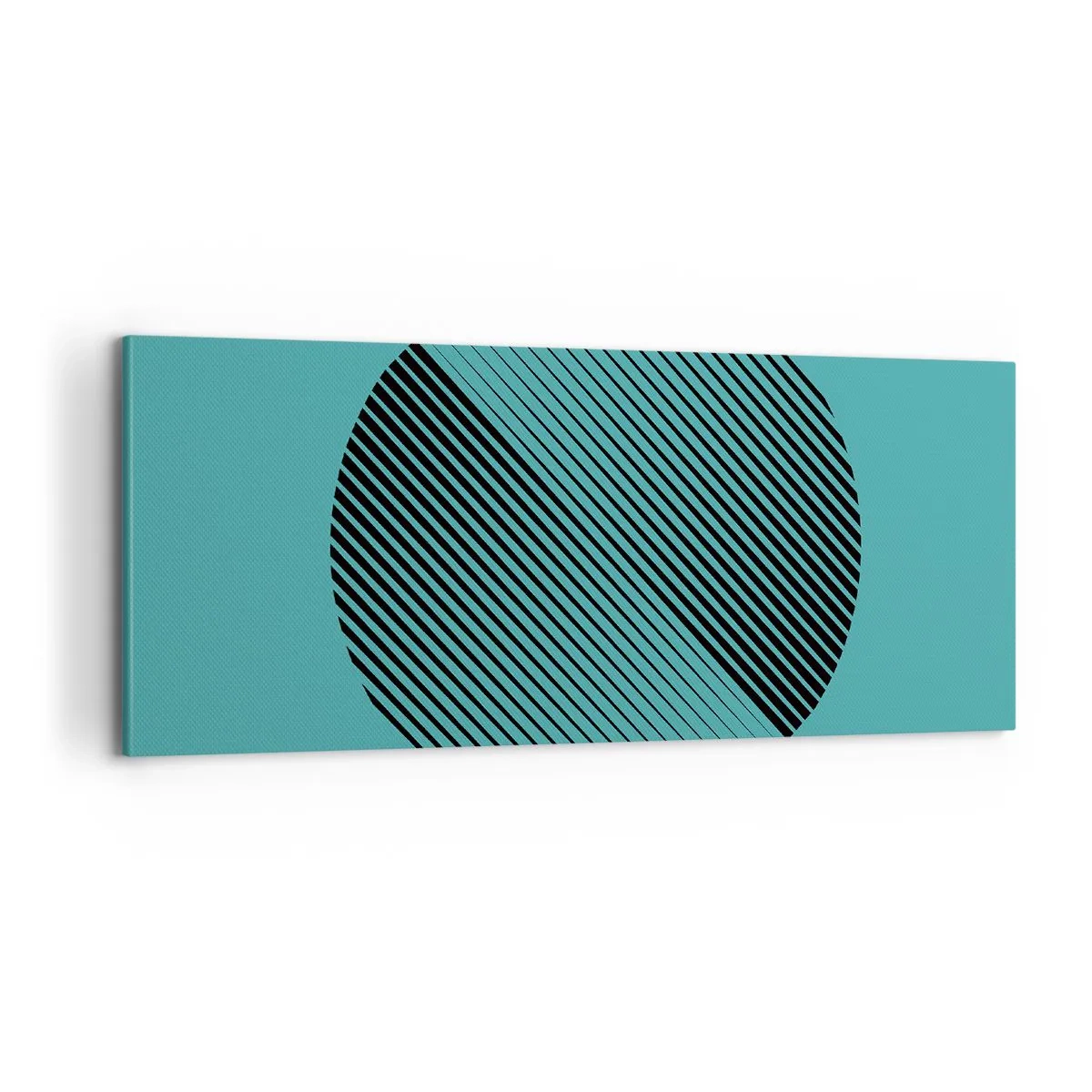 Quadro su tela - Stampe su Tela - Cerchio: variazione geometrica - 100x40 cm