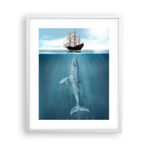 Poster in cornice bianca - Meglio non sapere - 40x50 cm