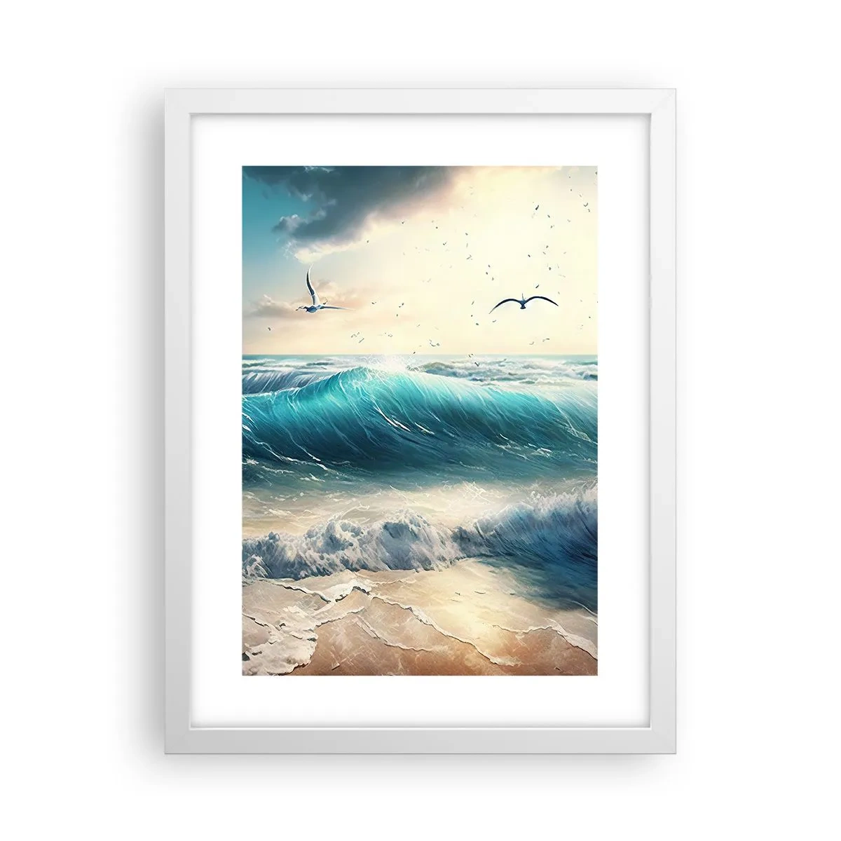 Poster in cornice bianca - Mormora solo per te - 30x40 cm