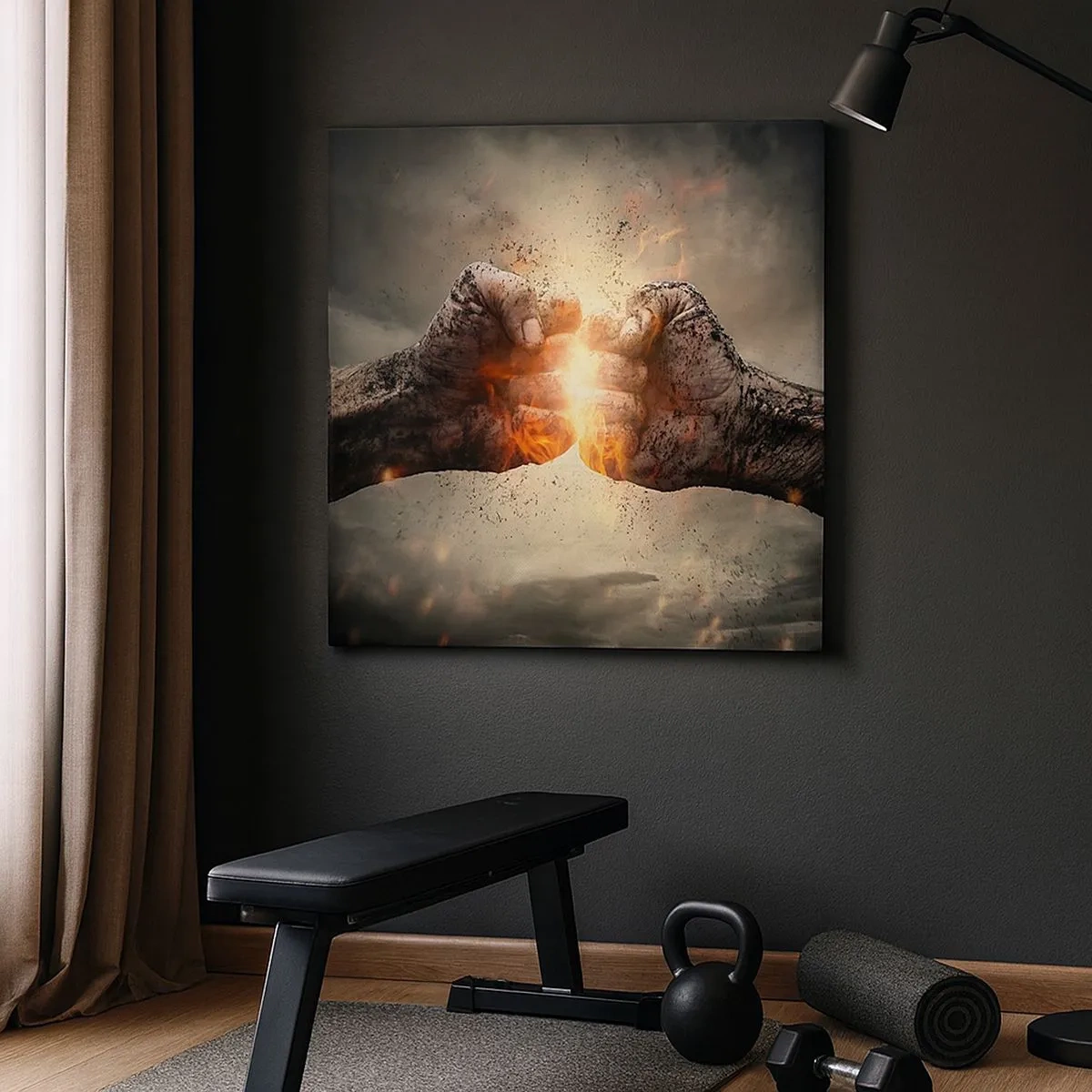 Quadro su tela - Stampe su Tela - Pronto alla battaglia - 30x30 cm