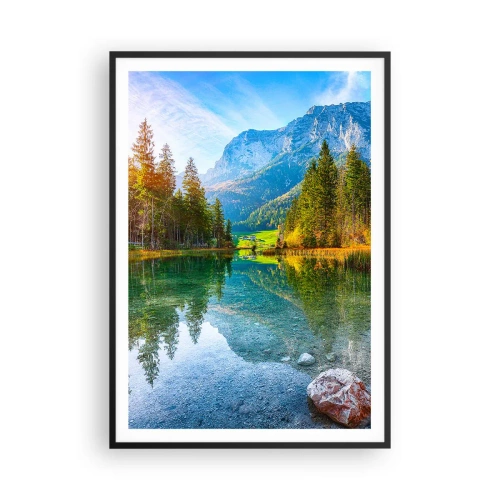 Poster in cornice nera - La mitezza dell'autunno - 70x100 cm