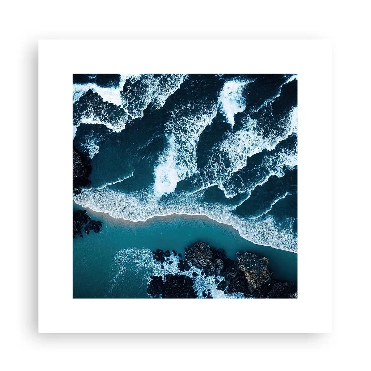 Poster - Avvolte dalle onde - 30x30 cm