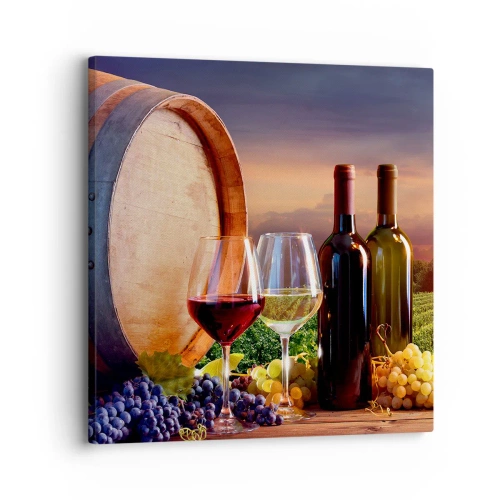 Quadro su tela - Stampe su Tela - Qui la vita ha gusto - 30x30 cm