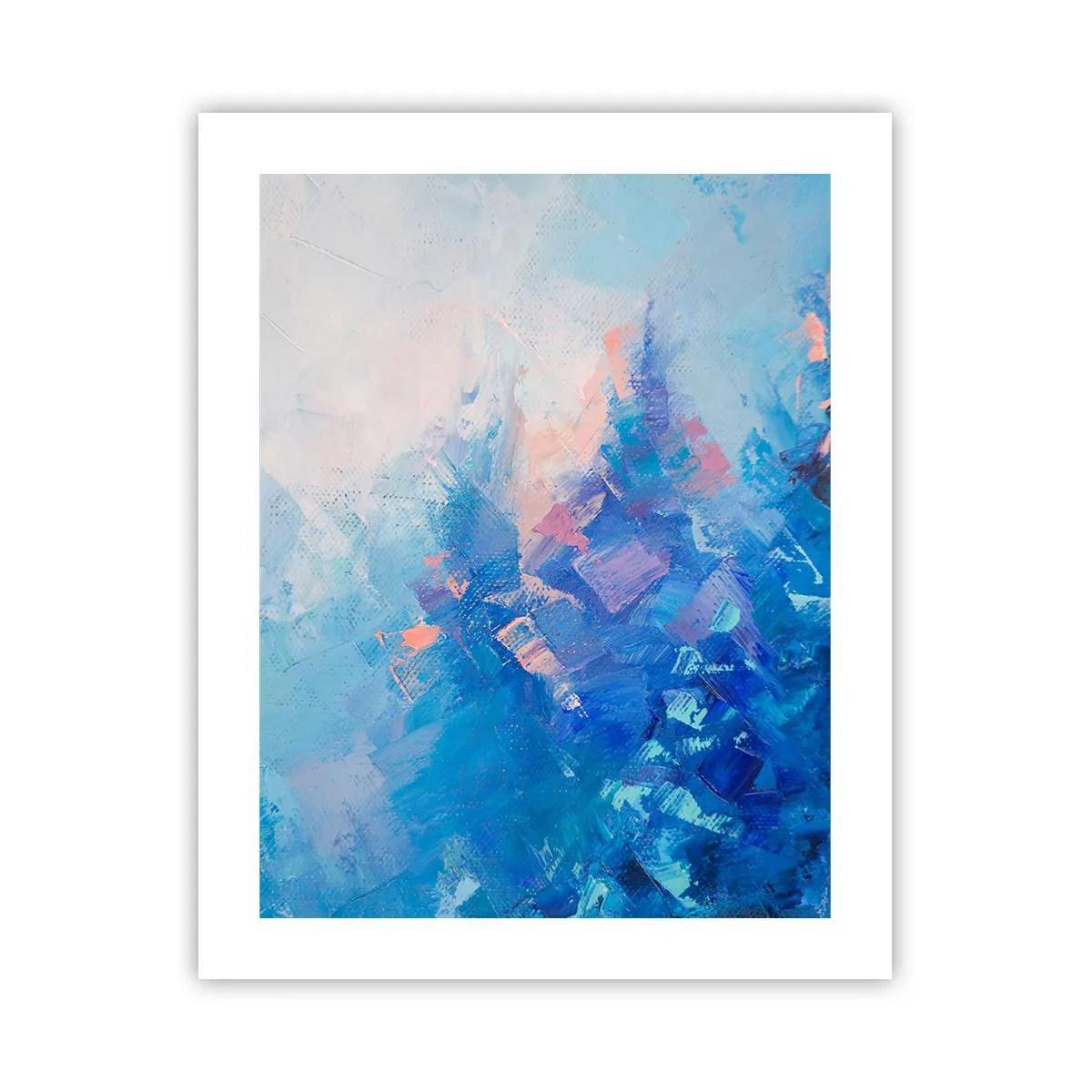 Poster - Astrazione invernale - 40x50 cm