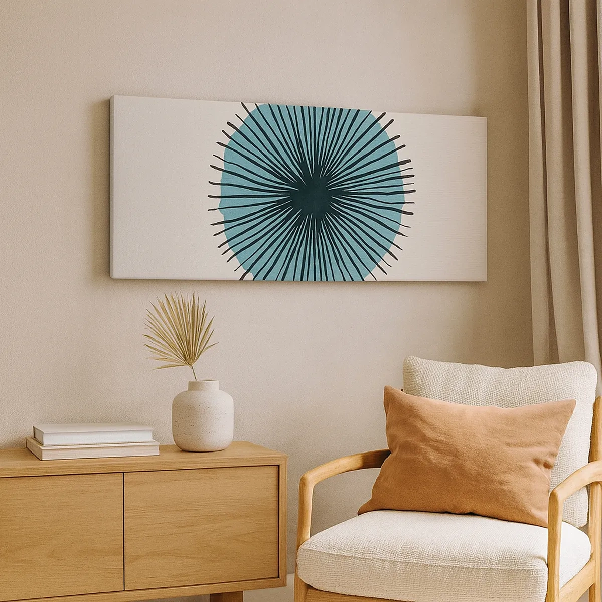 Quadro su tela - Stampe su Tela - Radiosamente nel blu - 30x30 cm