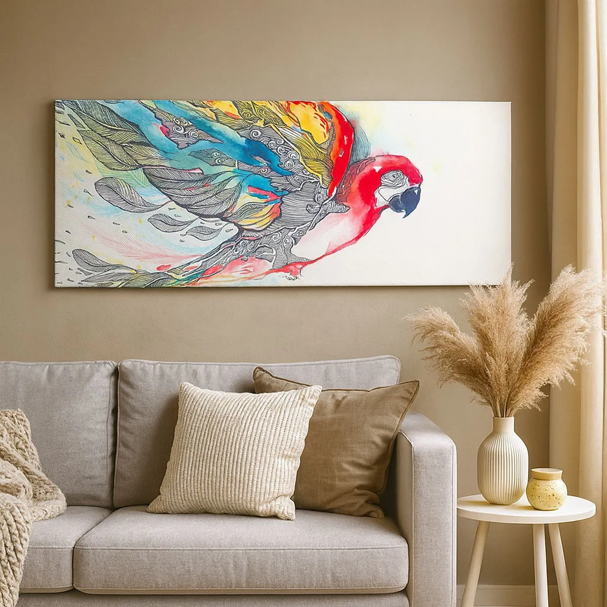 Quadro su tela - Stampe su Tela - Vivi a colori - 100x40 cm