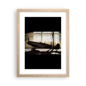 Poster in cornice rovere chiaro - Il riposo del guerriero - 30x40 cm