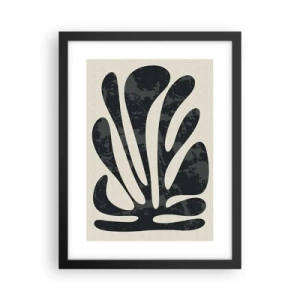 Poster in cornice nera - Astrazione polidattila - 30x40 cm