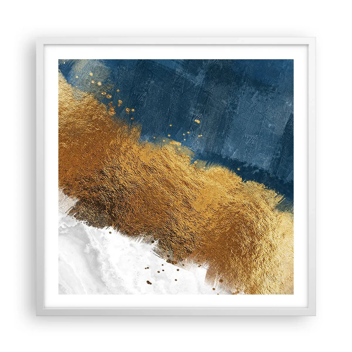 Poster in cornice bianca - I colori dell'estate - 60x60 cm