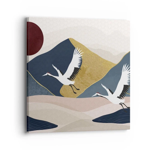 Quadro su tela - Stampe su Tela - E la giornata è nuovamente VOLATA - 40x40 cm
