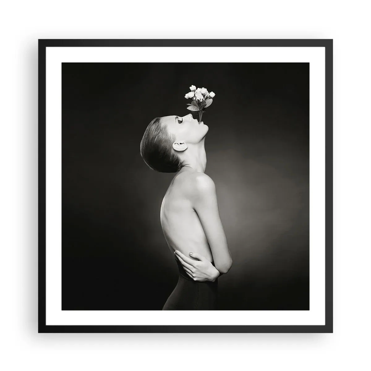 Poster in cornice nera - Eleganza eccentrica - 60x60 cm