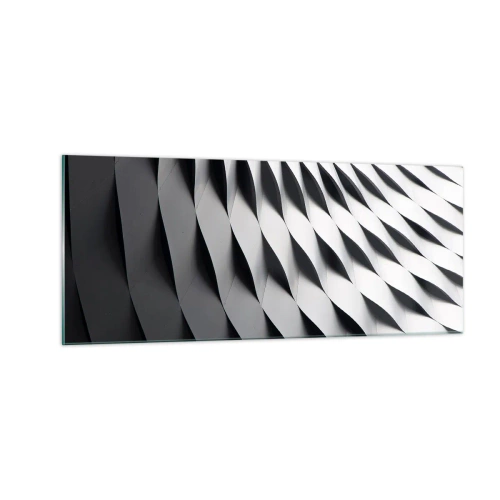 Quadro su vetro - Sulla cresta dell'onda - 100x40 cm