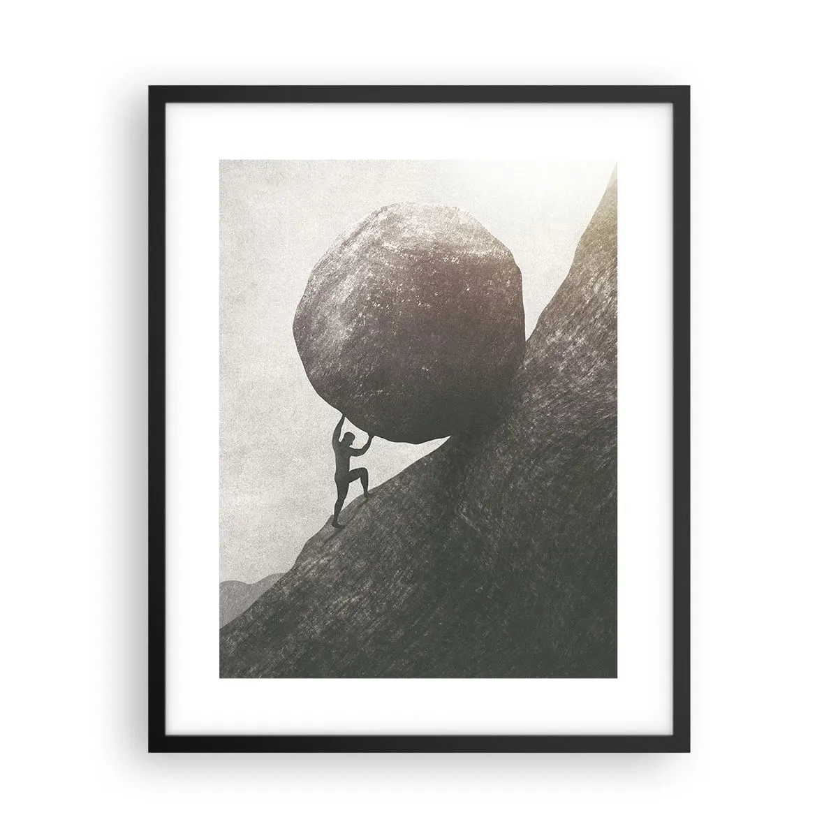 Poster in cornice nera - Credo contro ogni speranza - 40x50 cm