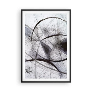 Poster in cornice nera - Fantasia futuristica - 61x91 cm