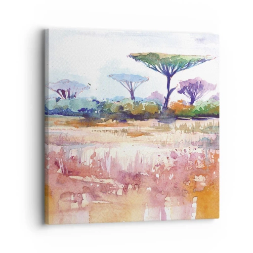 Quadro su tela - Stampe su Tela - I colori della savana - 30x30 cm