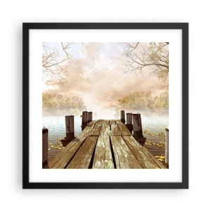 Poster in cornice nera - La mite melanconia autunnale - 40x40 cm