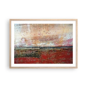 Poster in cornice rovere chiaro - Forse è il mare - 70x50 cm