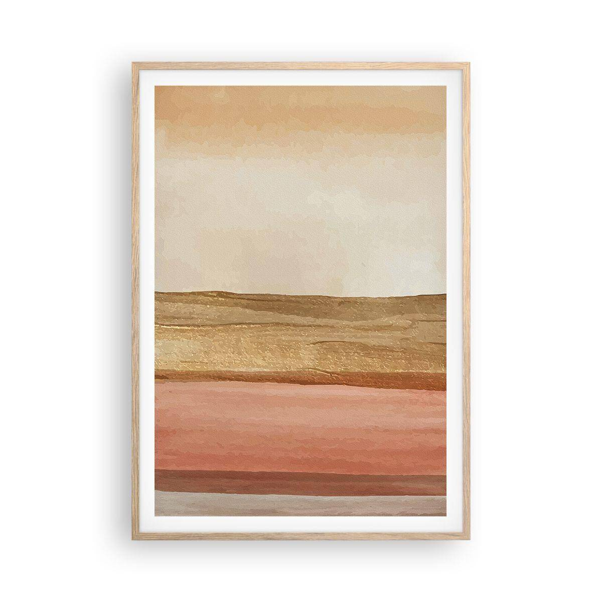 Poster in cornice rovere chiaro - Composizione verticale - 70x100 cm