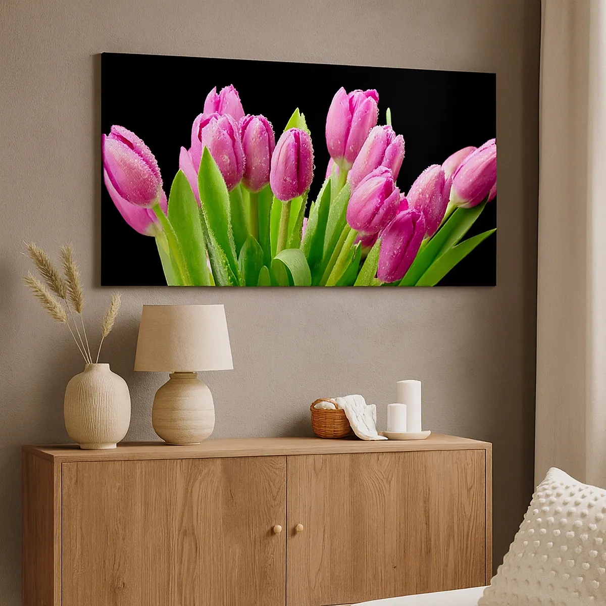 Quadro su tela - Stampe su Tela - Gioia lilla della primavera - 30x30 cm