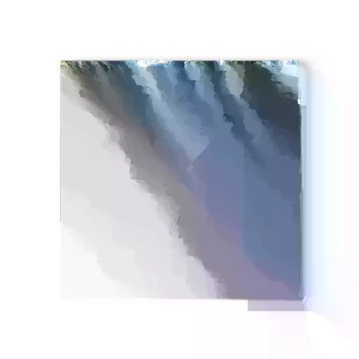 Orologio da parete - Orologio in Vetro - Raggiante all'alba - 30x30 cm