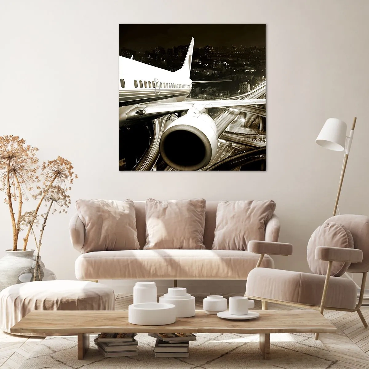 Quadro su tela - Stampe su Tela - Volare di notte - 50x50 cm