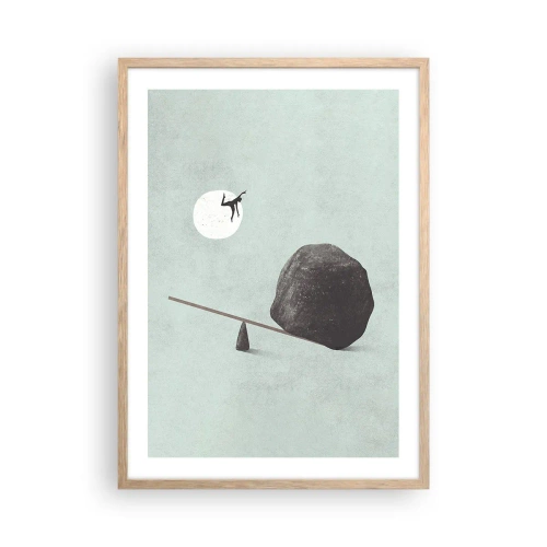 Poster in cornice rovere chiaro - Sogno adempiuto - 50x70 cm