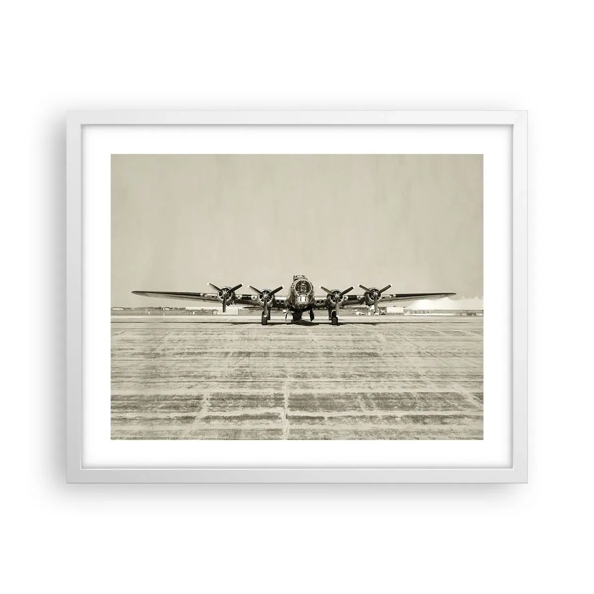 Poster in cornice bianca - Pronto come sempre - 50x40 cm