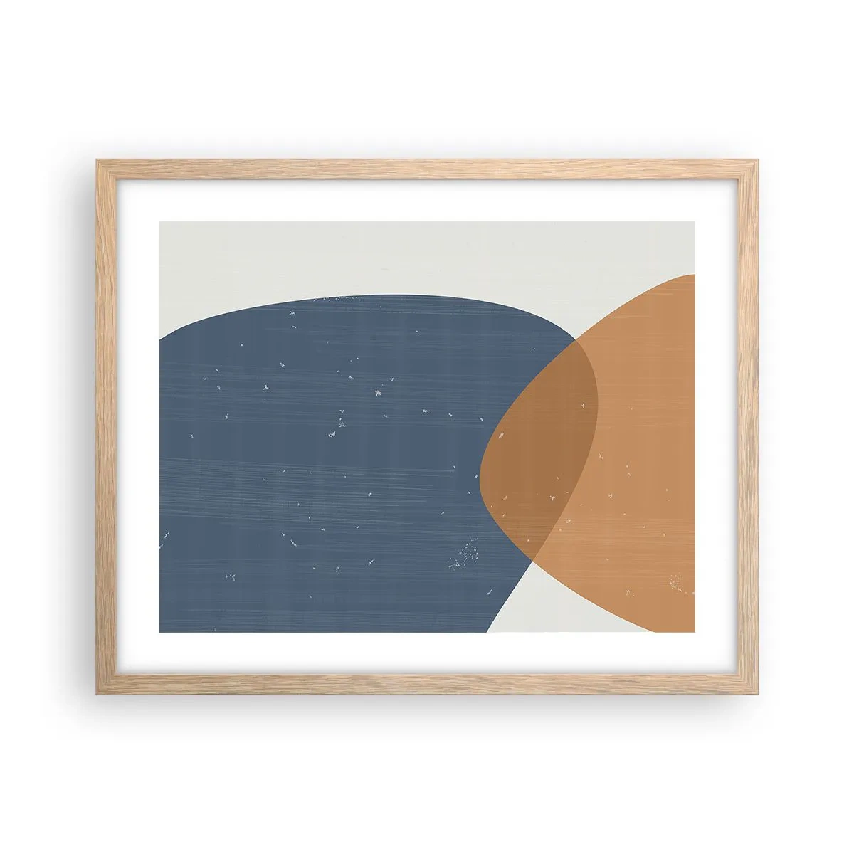 Poster in cornice rovere chiaro - Ovali e influenze - 50x40 cm