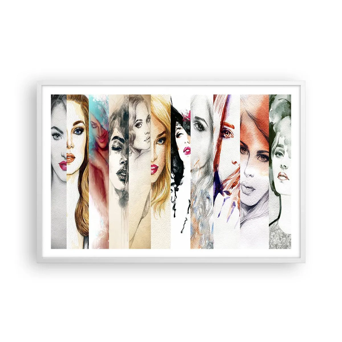 Poster in cornice bianca - E sei sempre tu - 91x61 cm