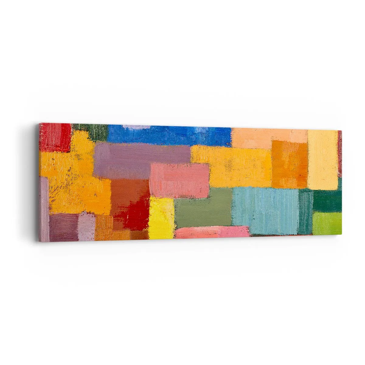 Quadro su tela - Stampe su Tela - Ognuno diverso, tutti colorati - 90x30 cm