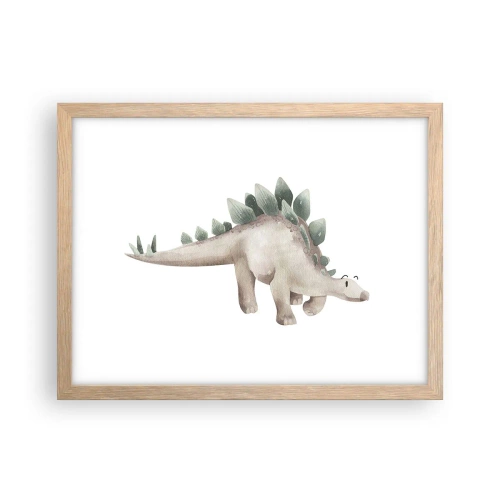 Poster in cornice rovere chiaro - Sono vostro amico - 40x30 cm