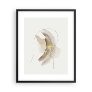 Poster in cornice nera - Incontro nello spazio - 40x50 cm