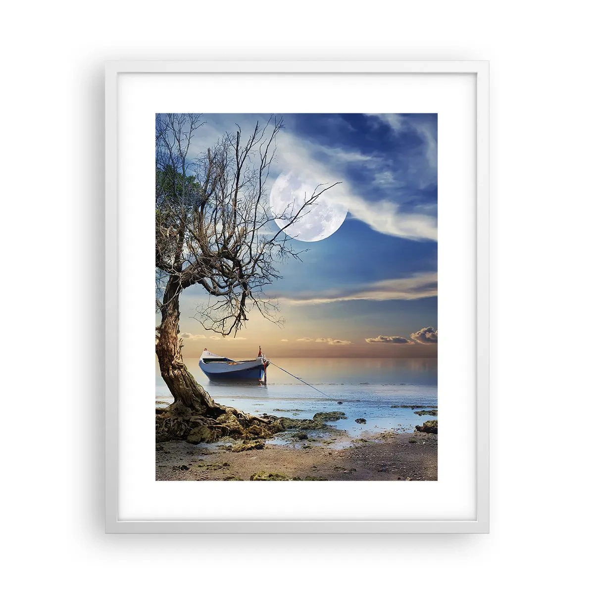 Poster in cornice bianca - È la fine o l'inizio? - 40x50 cm