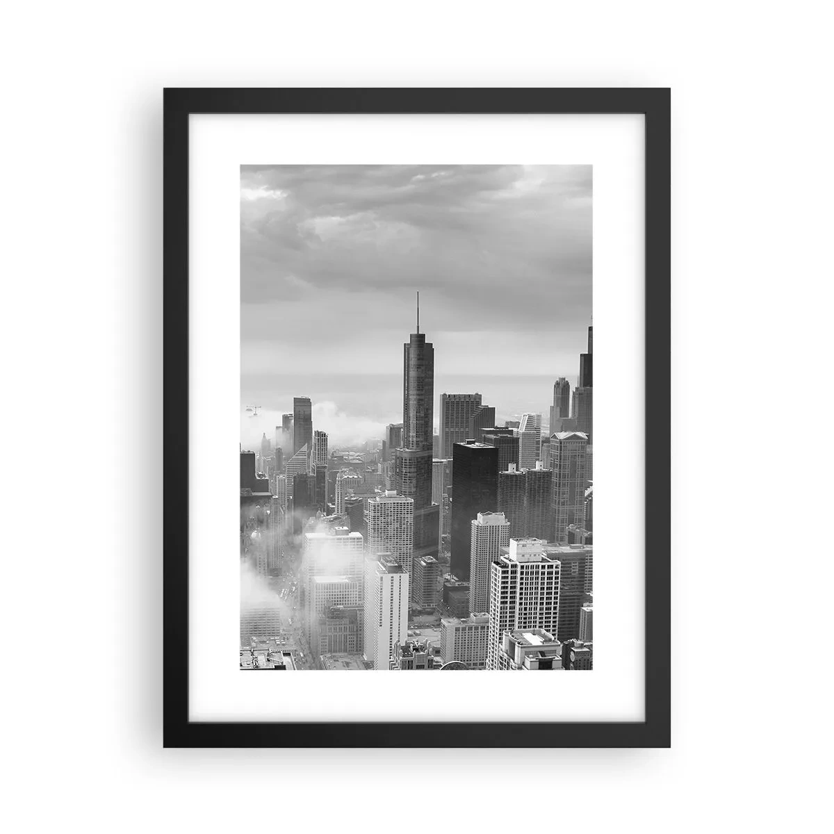 Poster in cornice nera - Paesaggio americano - 30x40 cm