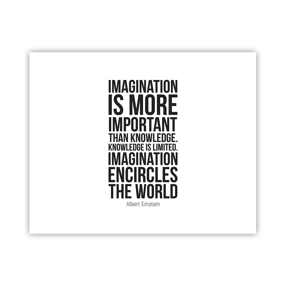 Poster - Einstein sul potere dell'immaginazione - 50x40 cm
