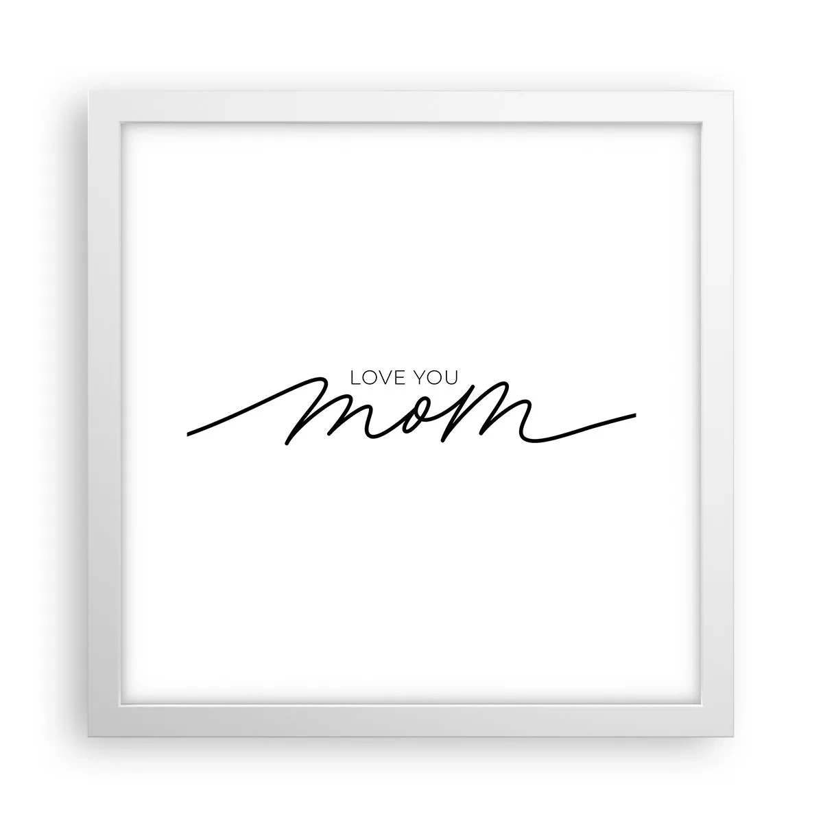 Poster in cornice bianca - Grande commozione - 30x30 cm
