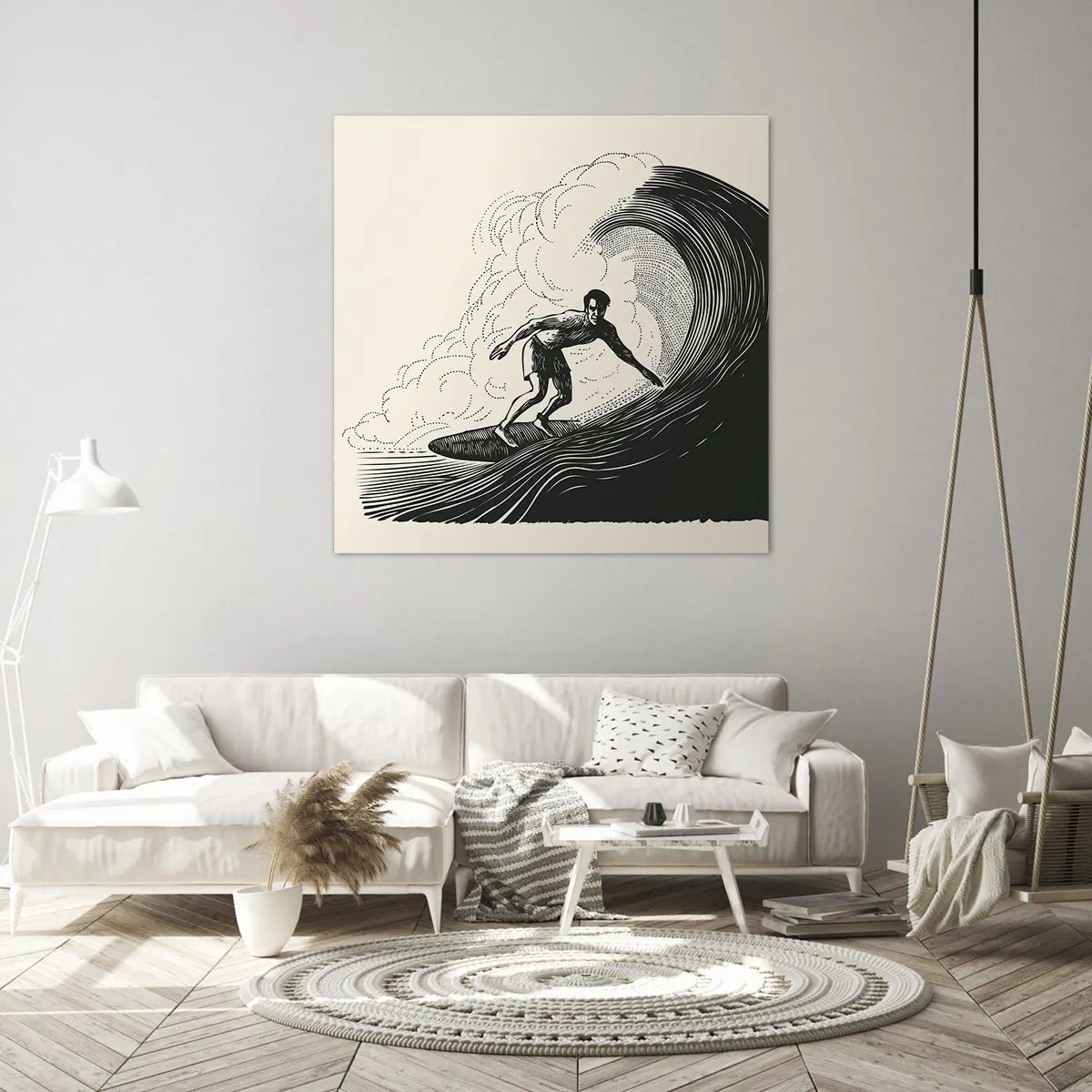 Quadro su tela - Stampe su Tela - Il re delle onde - 40x40 cm